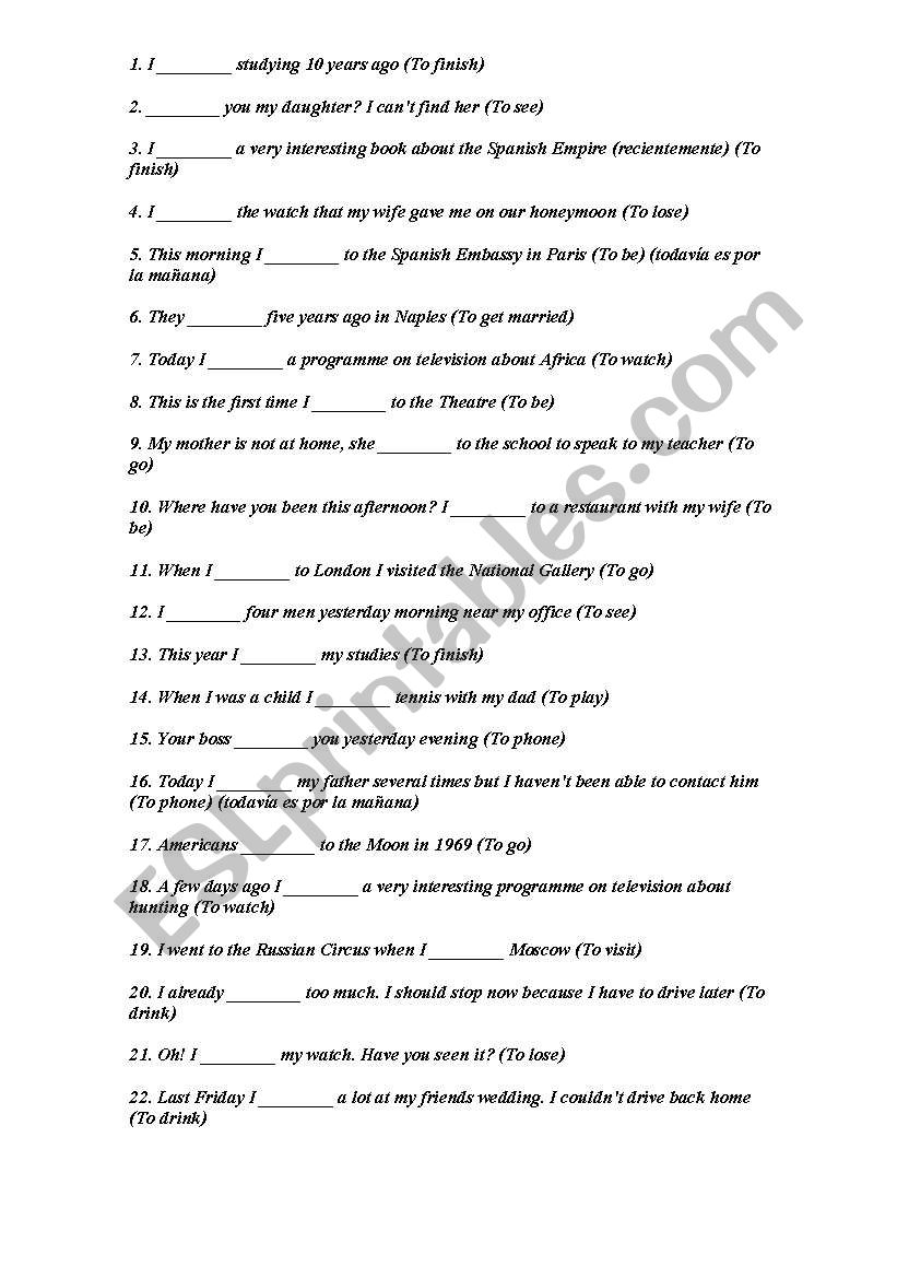 present-perfect-versus-past-simple-exercises-esl-worksheet-by-kabora