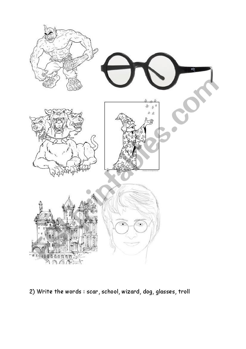 harry potter worksheet worksheet