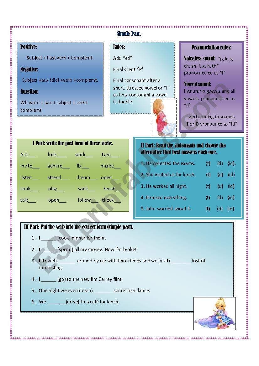 simple past worksheet