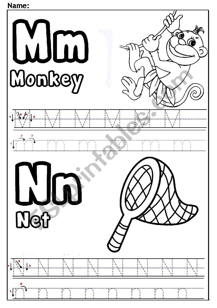 Letter M And N Worksheets Free Printables