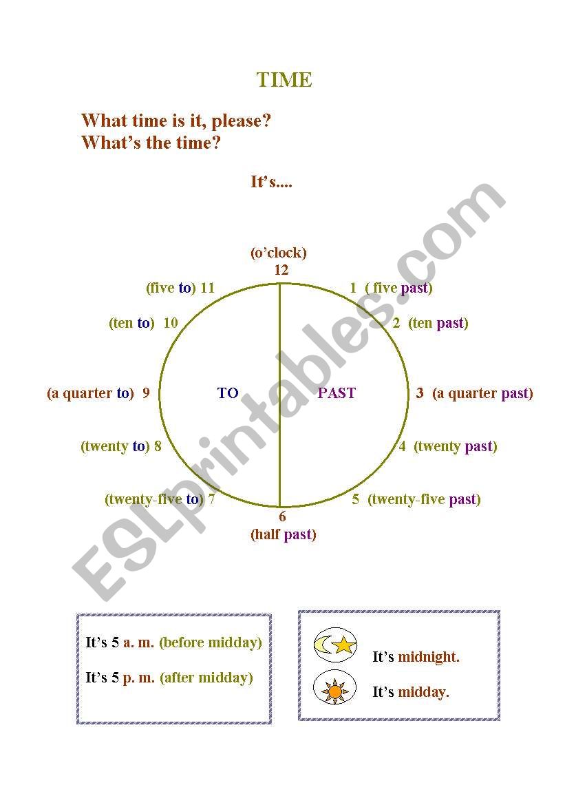 Time worksheet