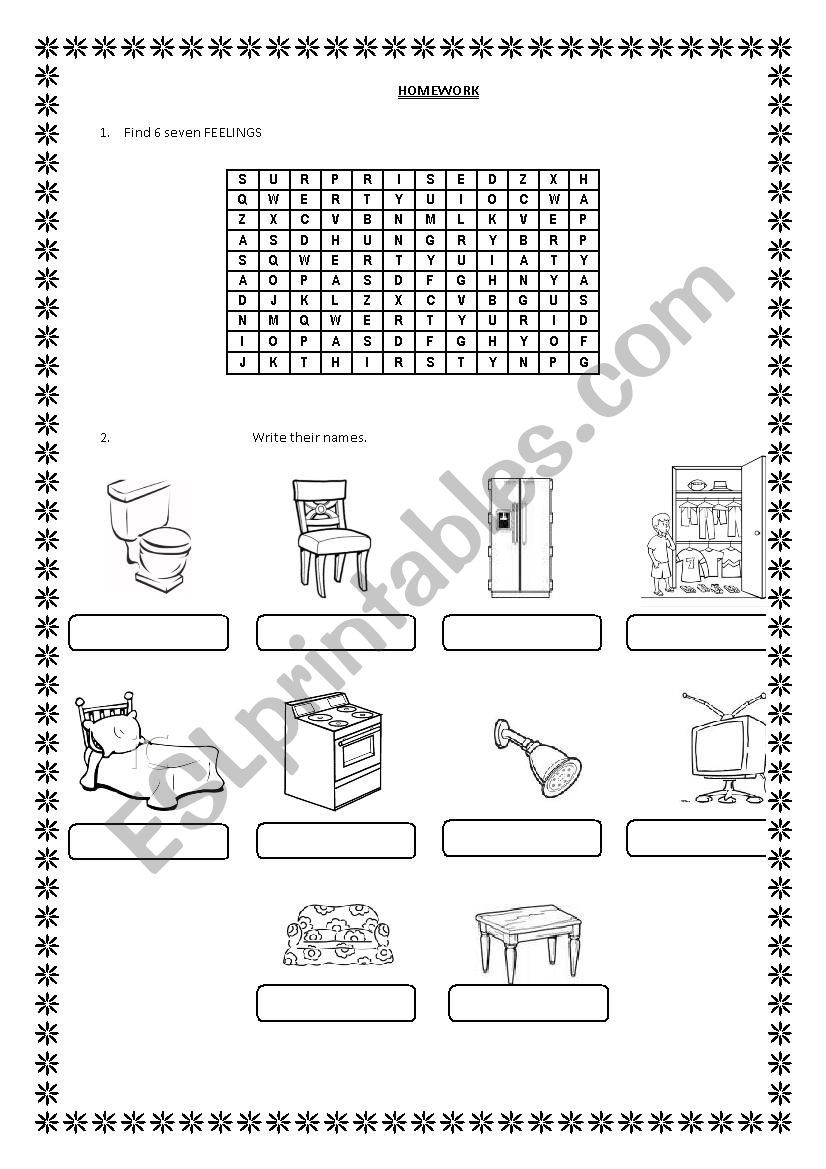 FEELINGS worksheet