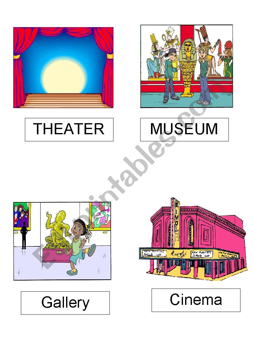 City places (set 2) worksheet