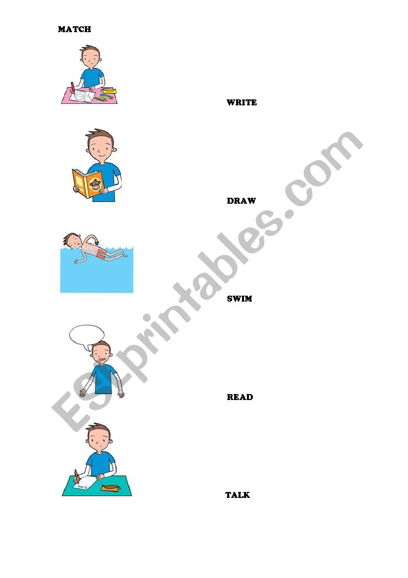 Actions worksheet