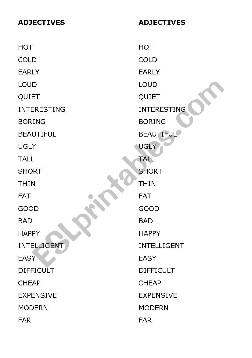 adjectives-list-esl-worksheet-by-francinig