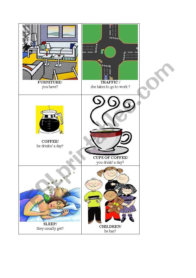 Much Many Flashcards ESL Worksheet By Mari1990