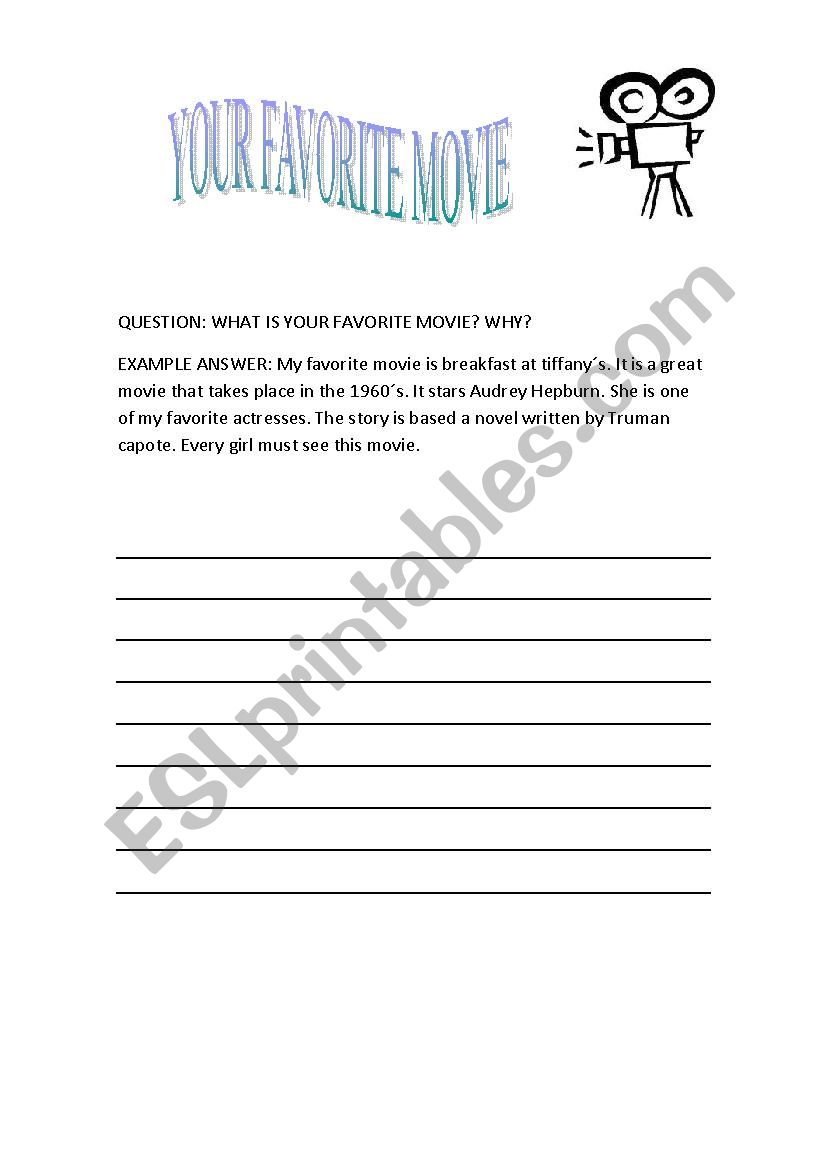 movies worksheet