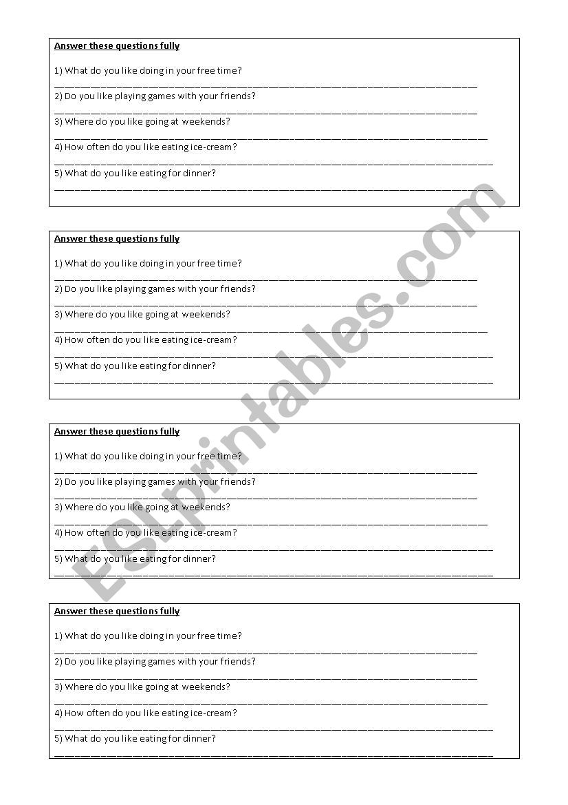 Anser these questions fully.  worksheet
