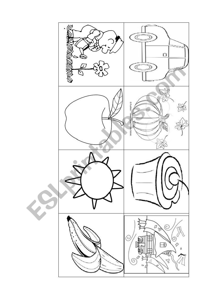 Bingo Card 3 worksheet