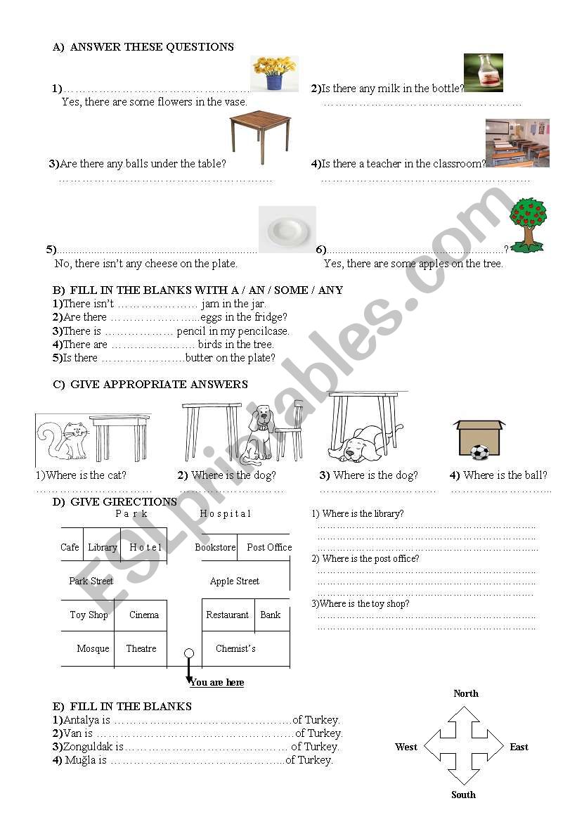 quiz for the 6th grade2 worksheet