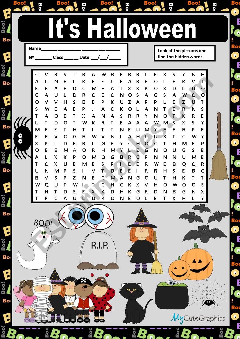 It´s Halloween - Esl Worksheet By Macomabi