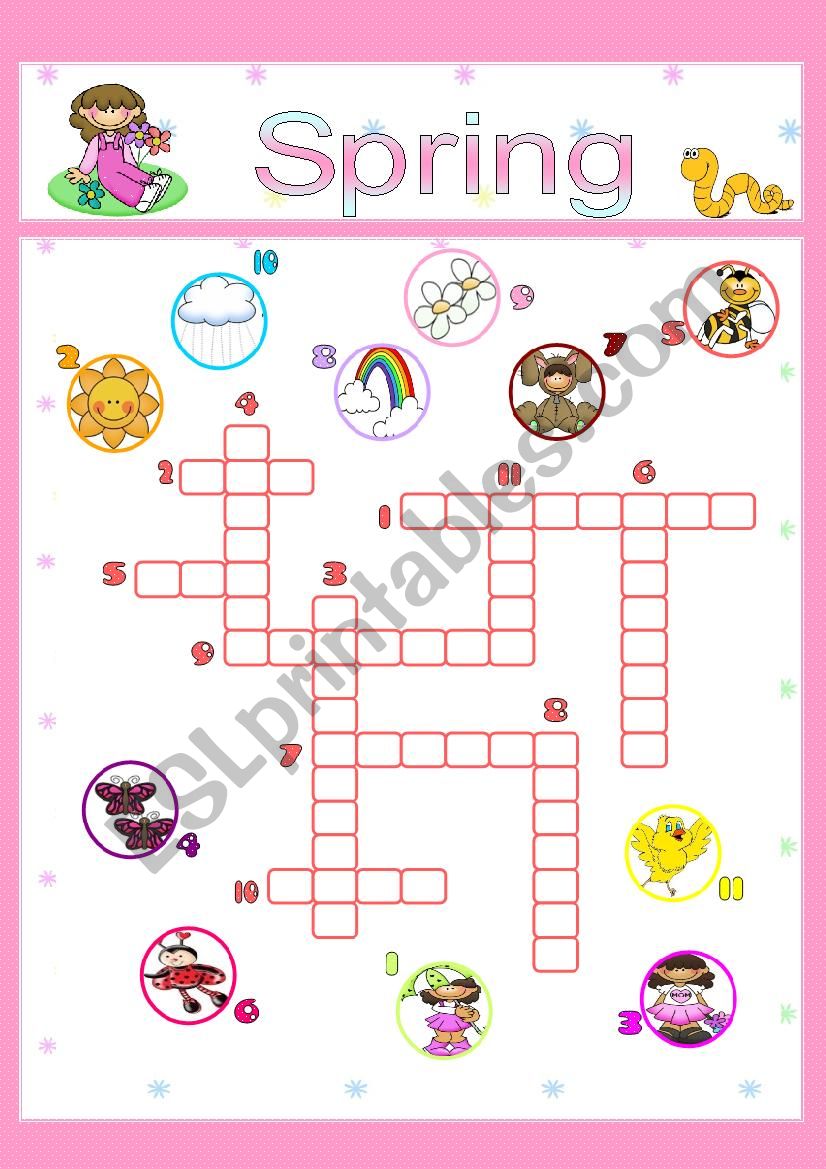 It´s Spring - ESL worksheet by Day Fávero