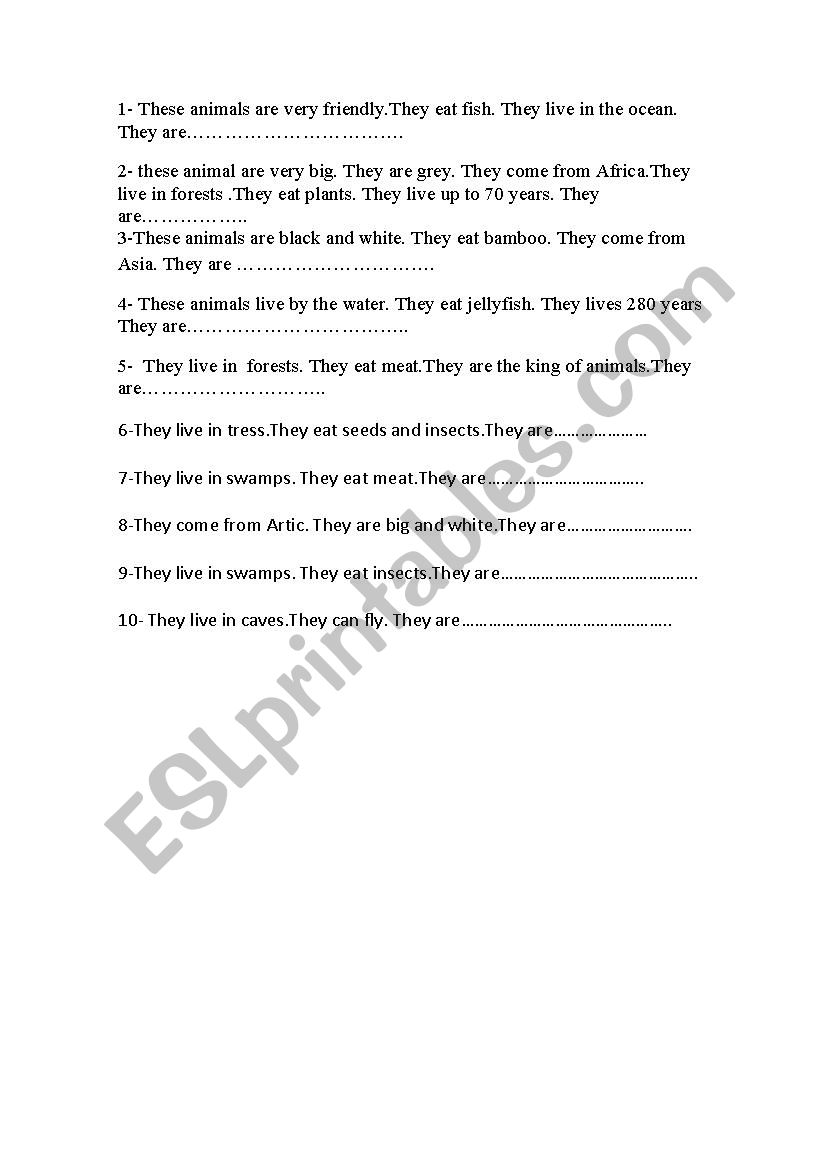 ADVERBS worksheet