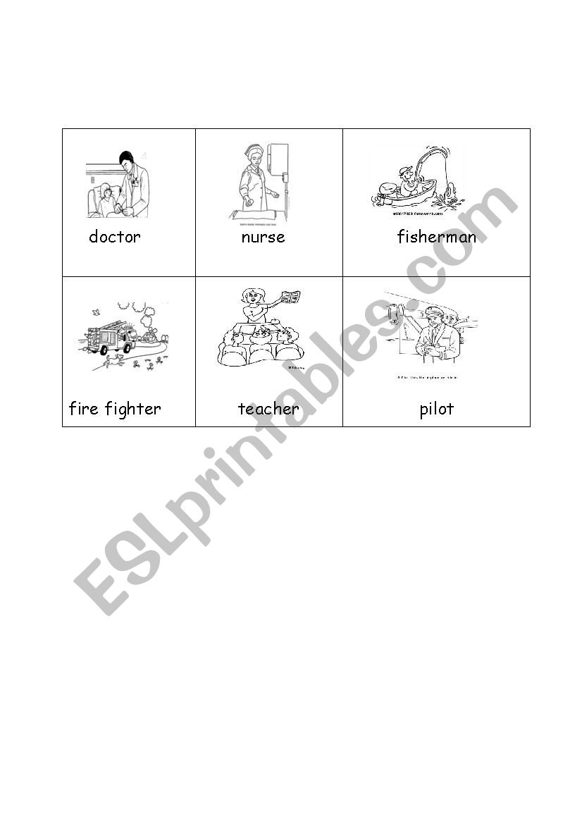 occupation worksheet