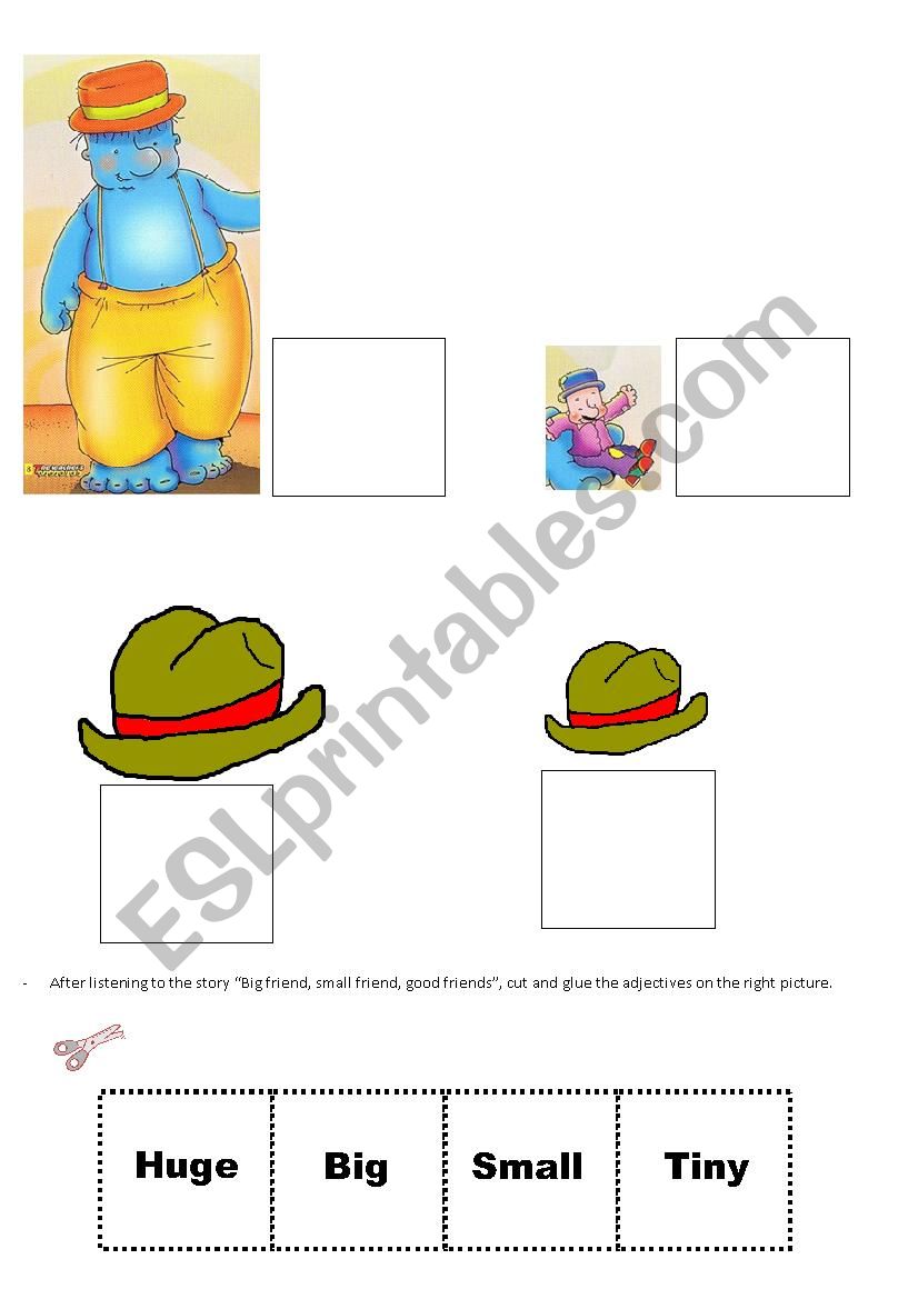 Complete with adjectives worksheet