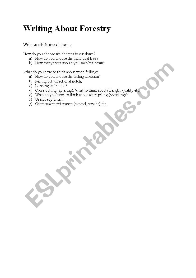 writing-about-forestry-esl-worksheet-by-karnon