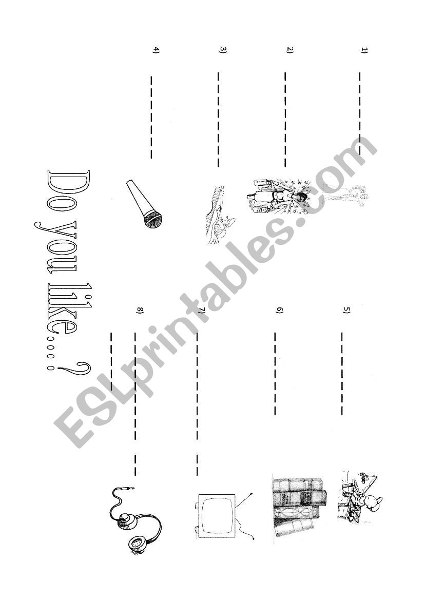 Do you like...? worksheet