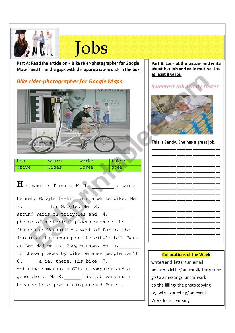 JOBS worksheet