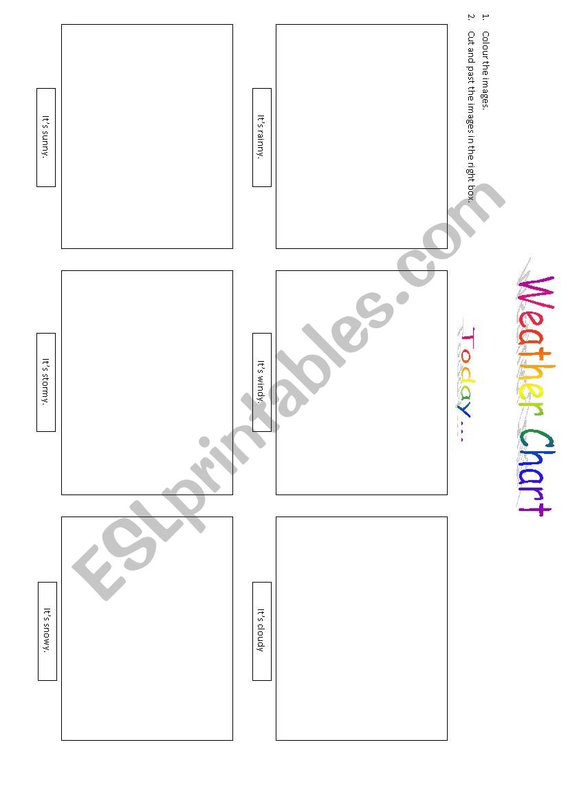 Weather Chart worksheet