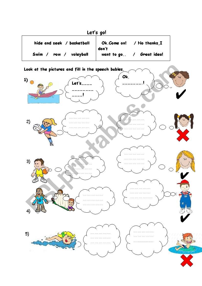 Let´s go..! - ESL worksheet by ucntkm