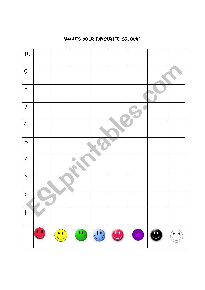 Whats your favourite colour? worksheet