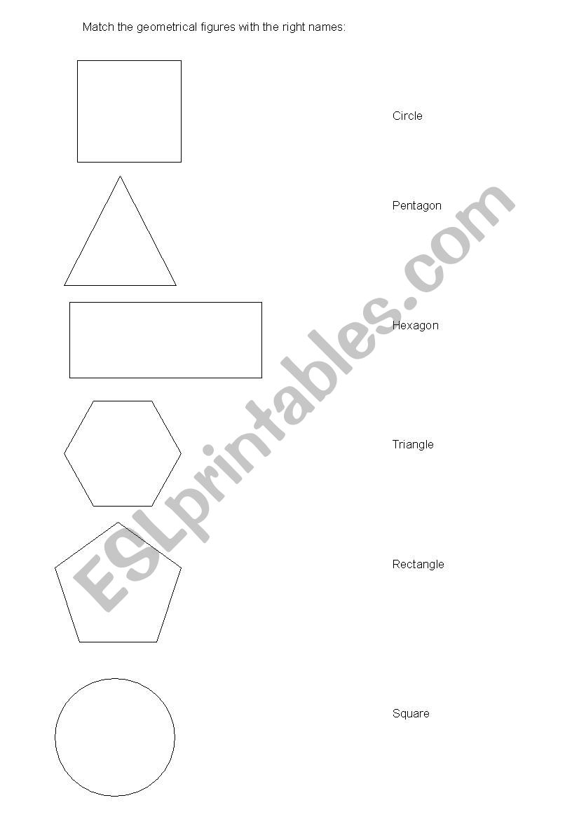 Geometrical Figures worksheet