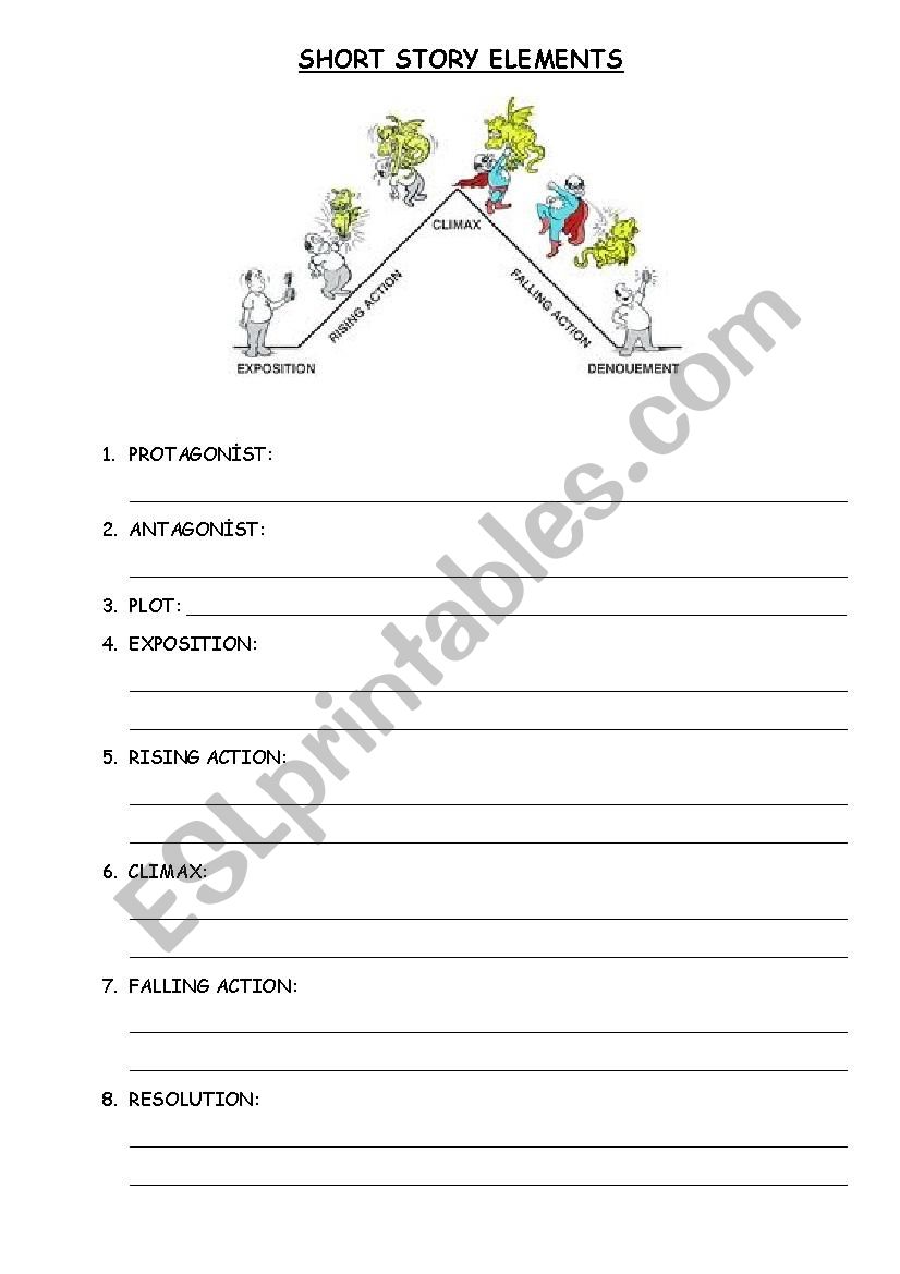 STORY ELEMENTS worksheet