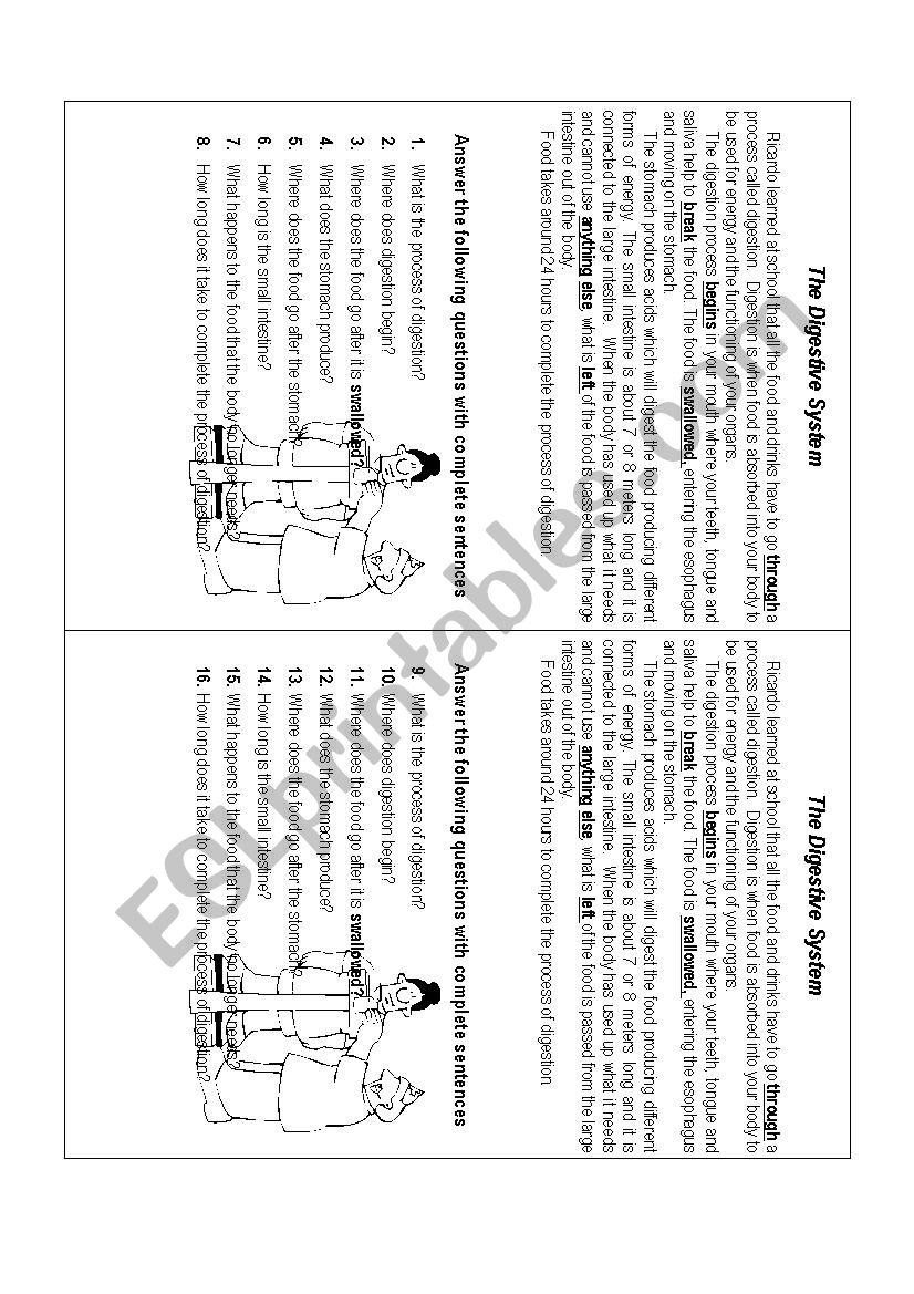 health worksheet