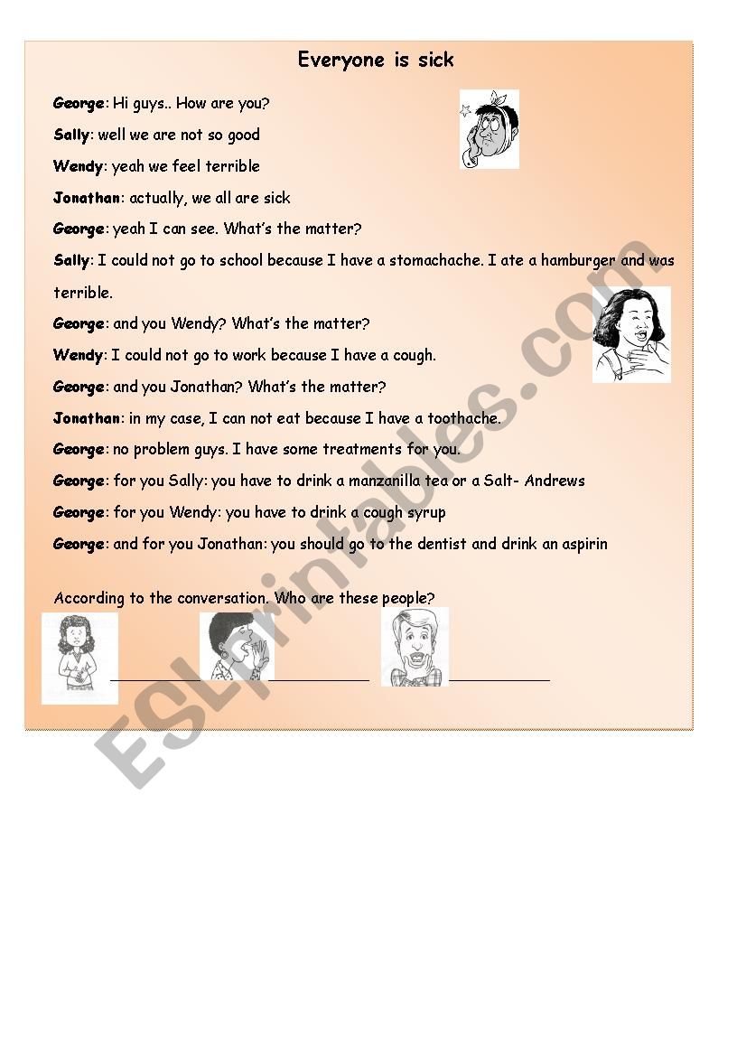 health worksheet