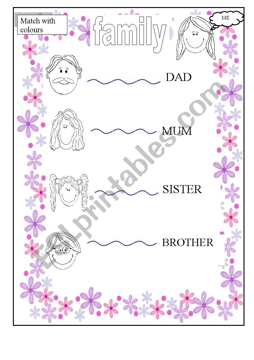 my family worksheet