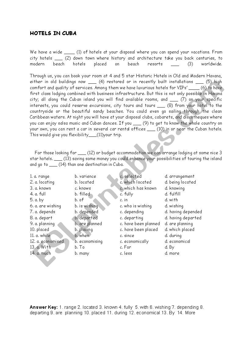 REDUCED RELATIVE CLAUSES ESL Worksheet By Bahar 