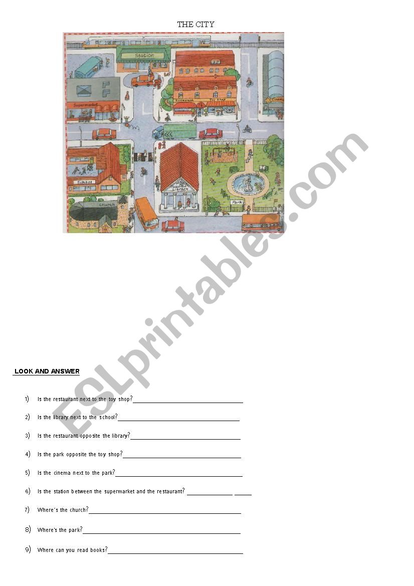 The city worksheet