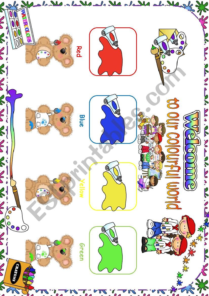 Colours Classroom Poster worksheet