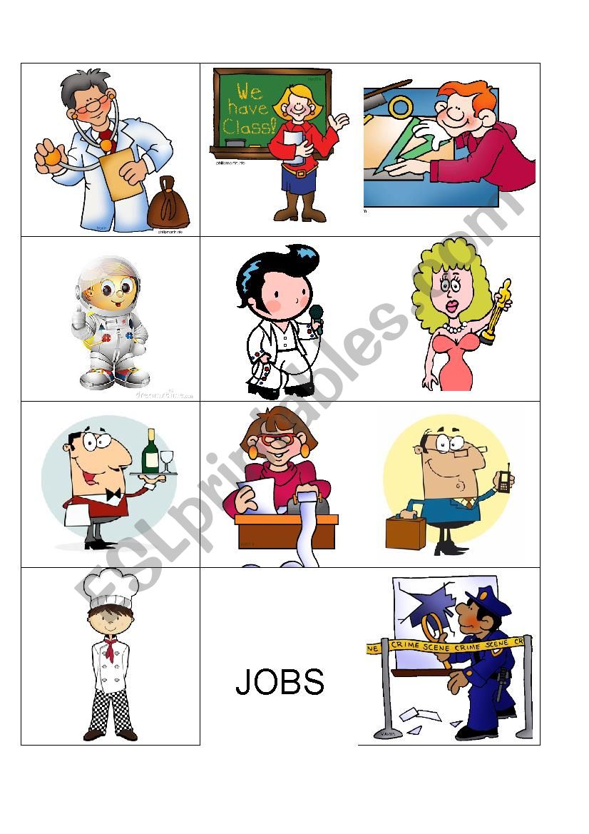 Occupations worksheet