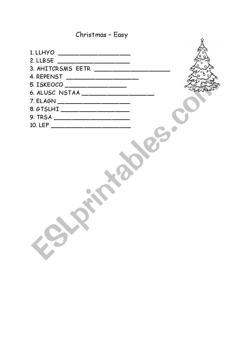 Christmas crosswords - ESL worksheet by Methawadee