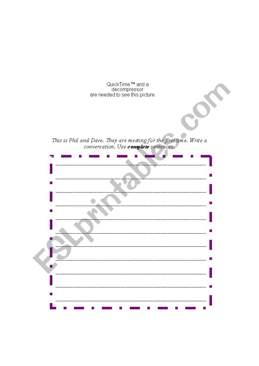 Greeting and Goodbyes  worksheet