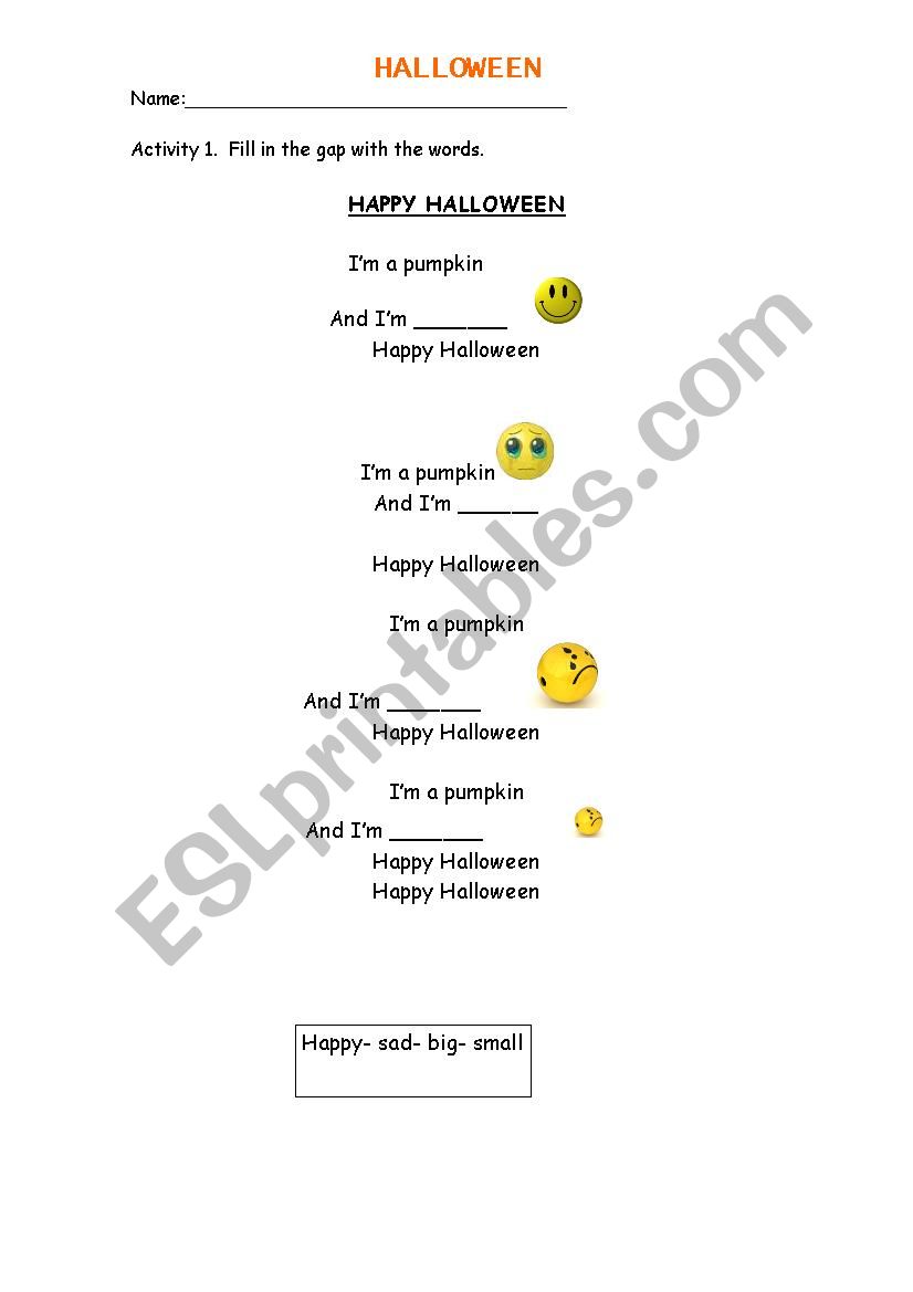 Halloween worksheet  worksheet