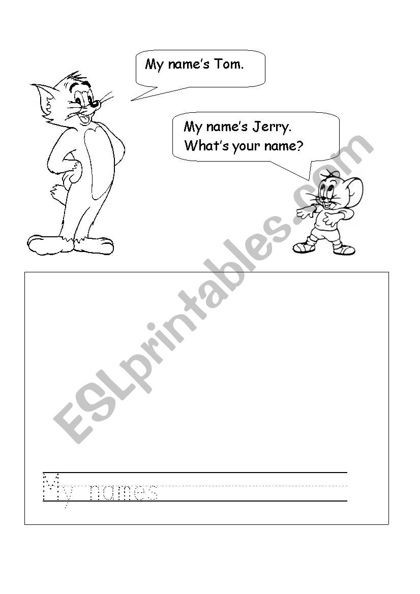 WhatÂ´s your name - ESL worksheet by twonny