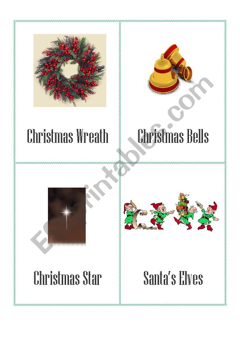 Xmas symbols 6 of 6 worksheet