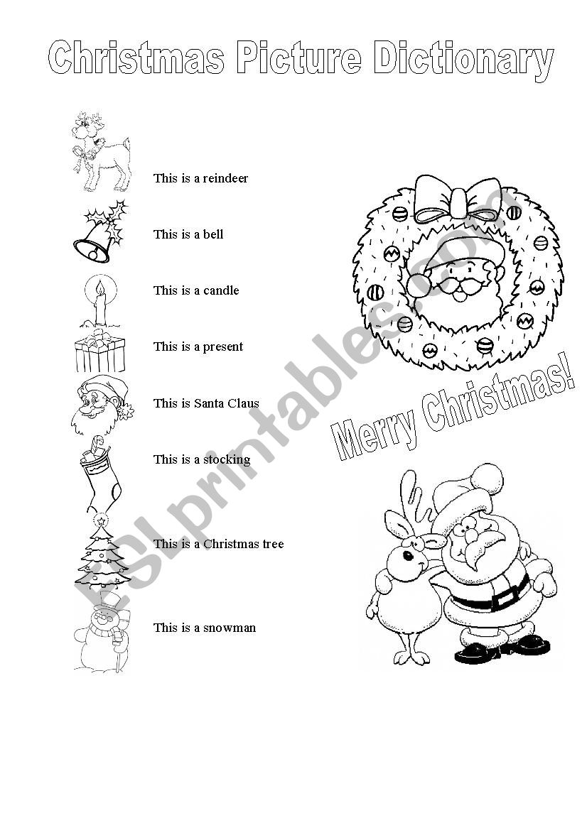 Christmas worksheet