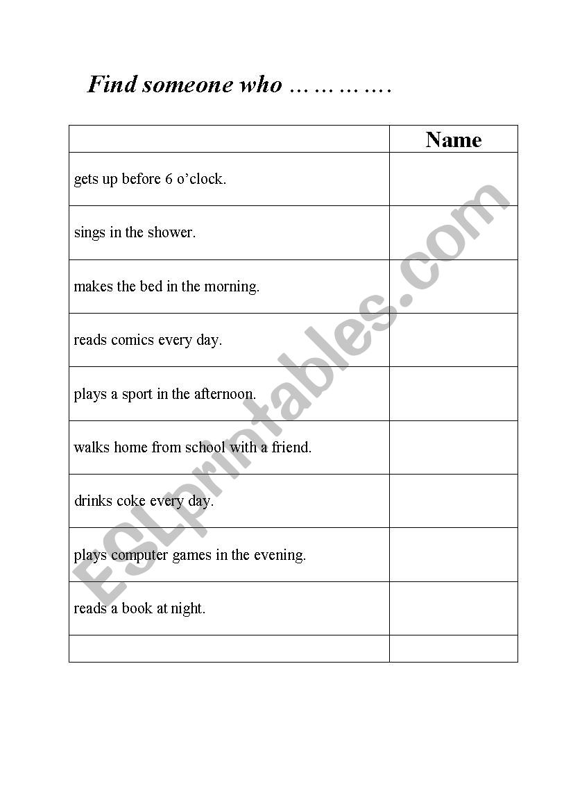 Family Tree worksheet