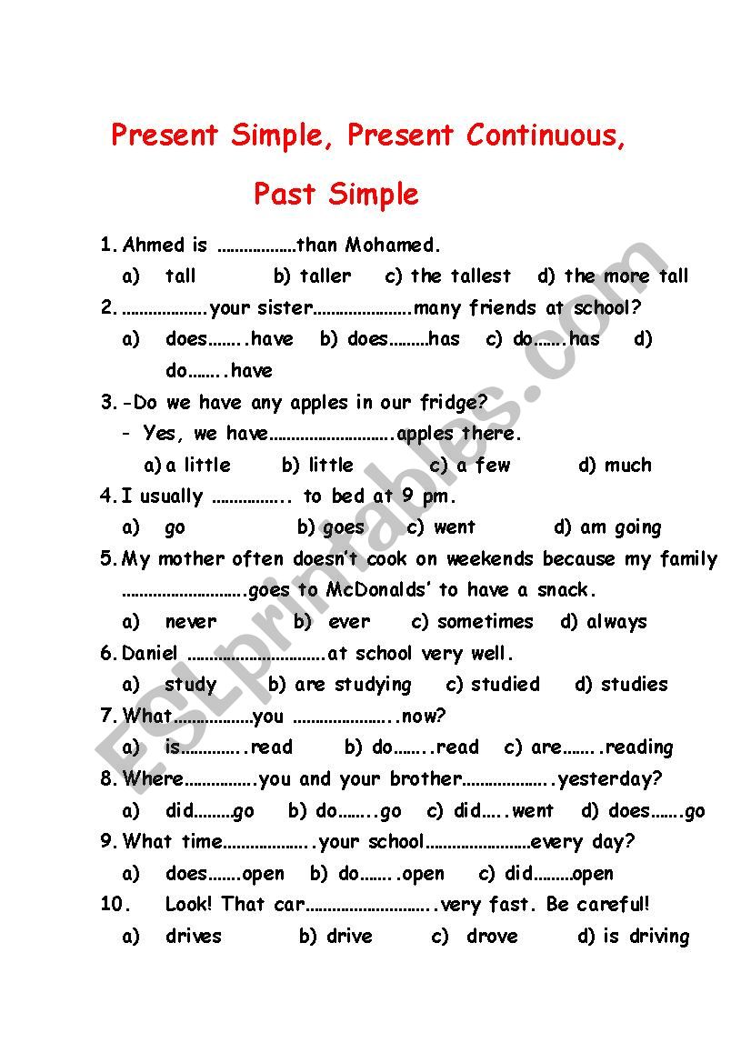 past-simple-and-present-perfect-worksheet