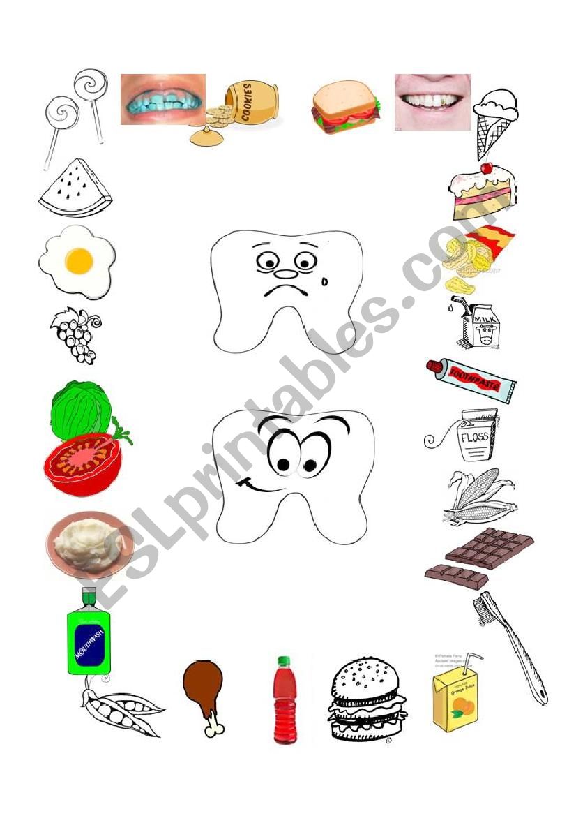 Tooth Health worksheet