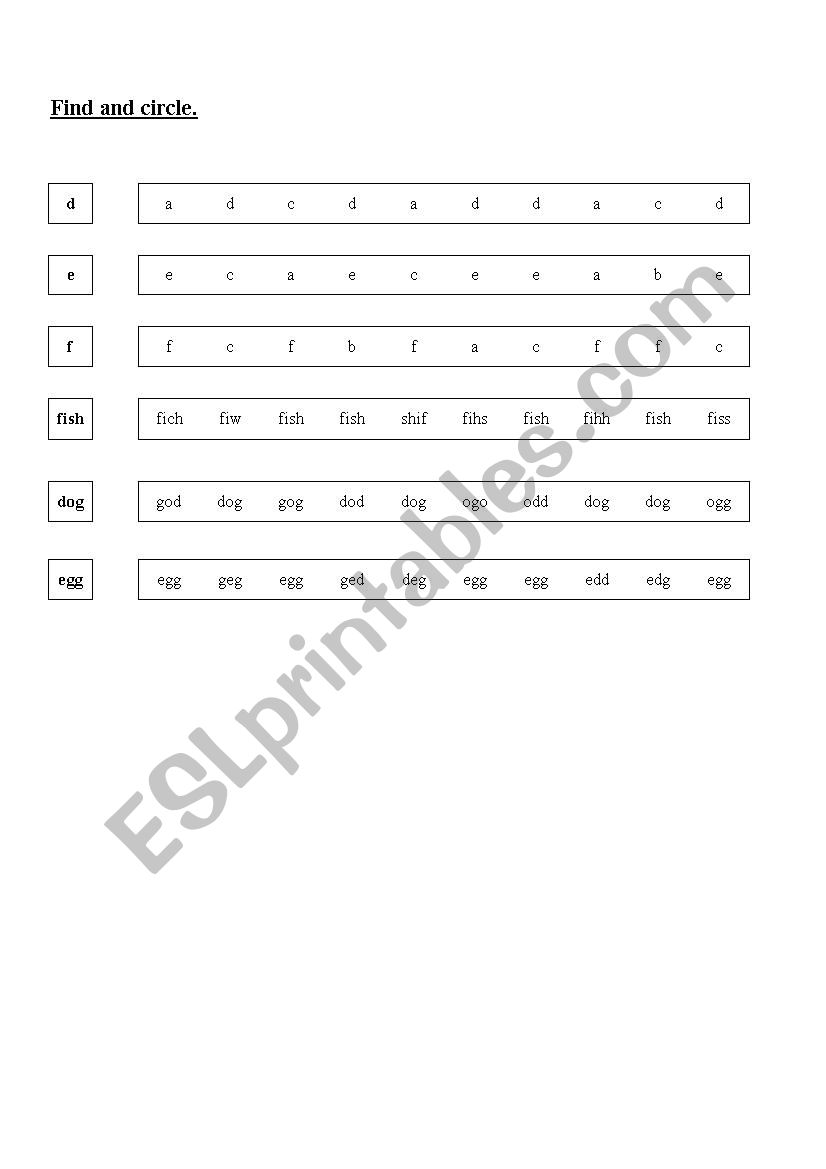 Alphabet search - ESL worksheet by kbept