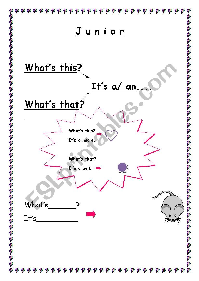 whats this - whats that worksheet