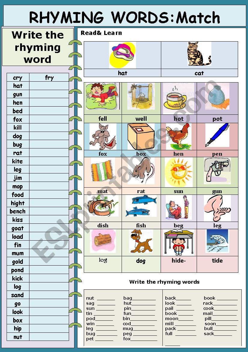 Details 139 Bags Rhyming Words Latest Esthdonghoadian