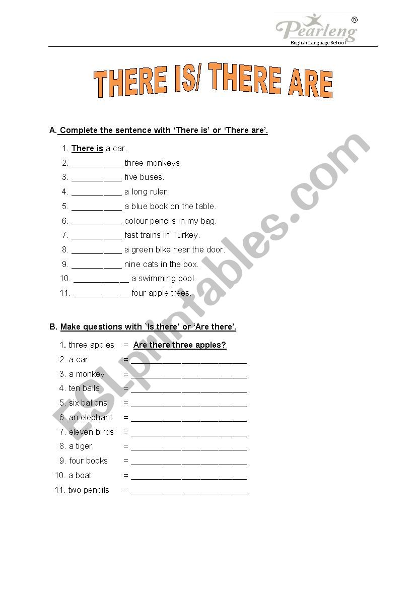 There/ There are - ESL worksheet by janiejani