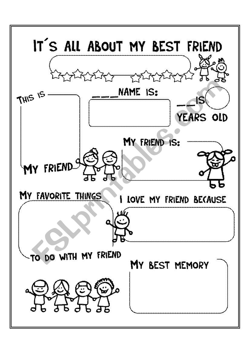 Текст 2 my friends. Задания по английскому my best friend. Children's best friends задание. My friend Worksheets for Kids. About my friend 5 класс.