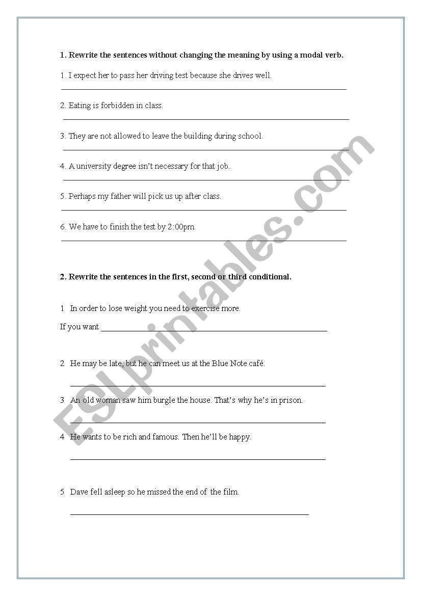 1º bachillerato test - ESL worksheet by KiwakN