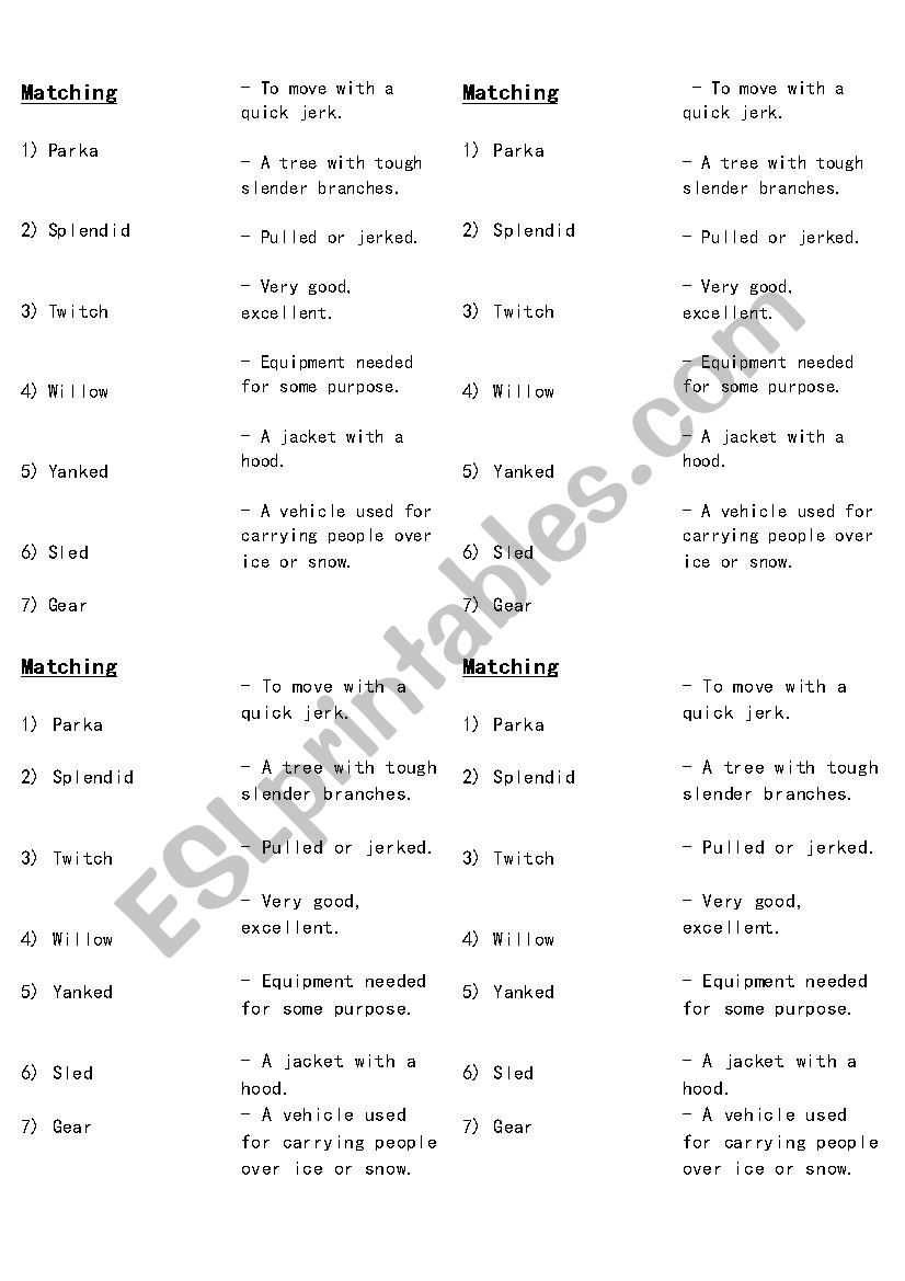 Reading Street Kumak´s fish vocabulary - ESL worksheet by magu.